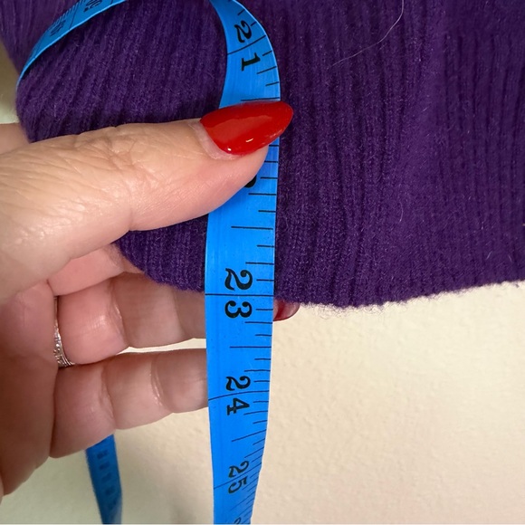 Talbots Purple Cashmere Sweater, Size Small - Picture 6 of 6